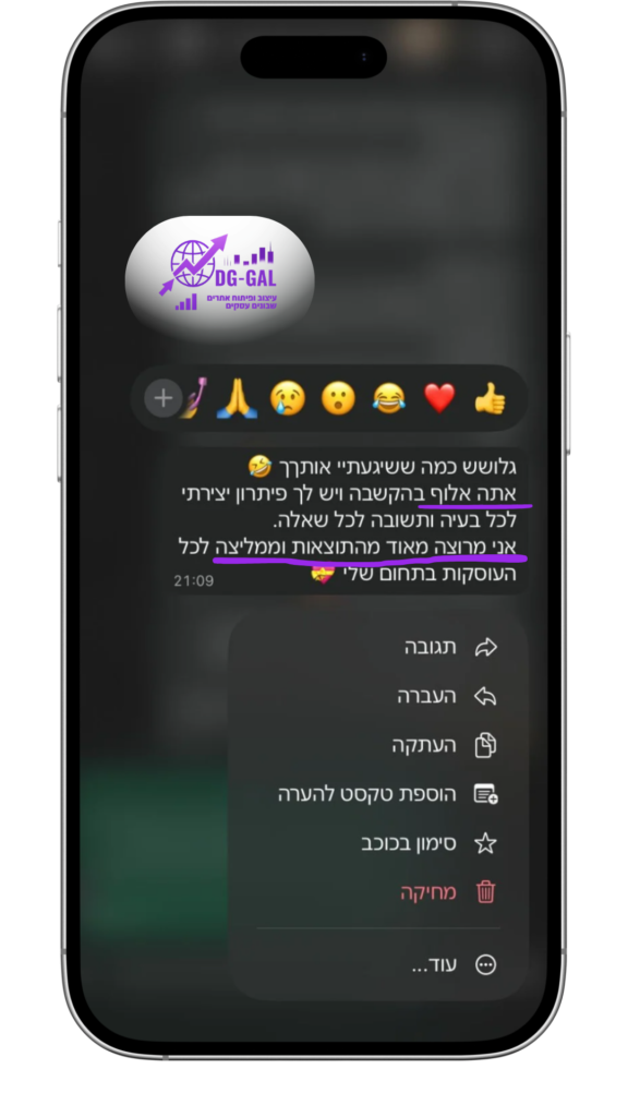 אניטה טמפלט ביקורות DG-GAL