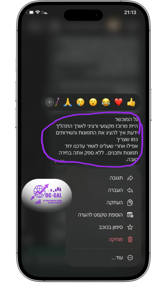 מ.צ טמפלט ביקורות DG-GAL